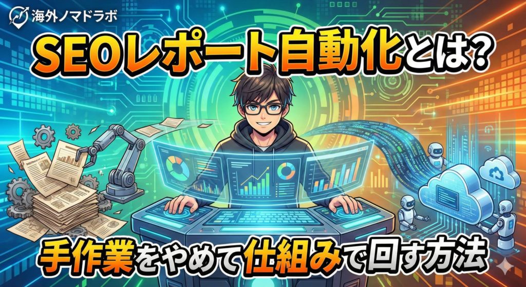 SEOレポート自動化とは？手作業をやめて仕組みで回す方法